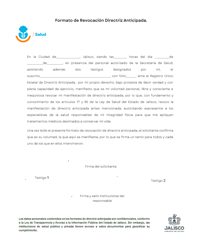 Formato de Revocación
